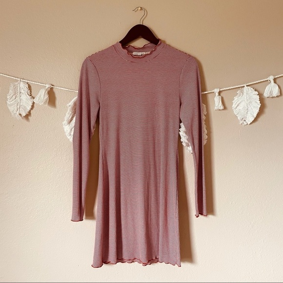 Copper Key | Ribbed Long Sleeve Dress - Picture 1 of 5